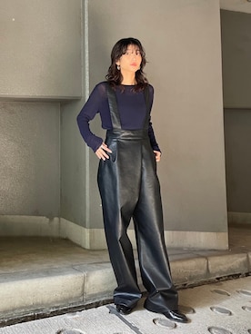 BLACKBYMOUSSY_staffさん（レディース・158cm）の冬コーディネート