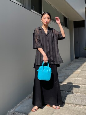 BLACKBYMOUSSY_staffさん（レディース・158cm）の夏コーディネート