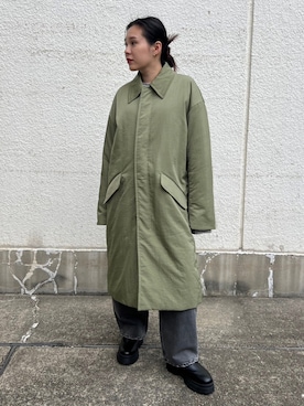 「BLACK BY MOUSSY（ブラックバイマウジー）のアイテム（ジャケット/アウター）」を使った、BLACKBYMOUSSY_staffさん（レディース・158cm）の秋コーディネート
