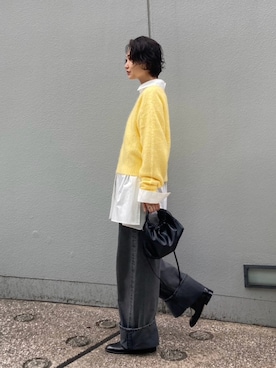 BLACKBYMOUSSY_staffさん（レディース・158cm）の冬コーディネート