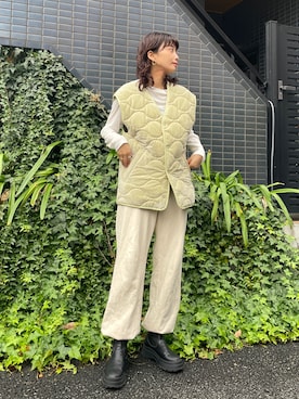 BLACKBYMOUSSY_staffさん（レディース・158cm）の冬コーディネート