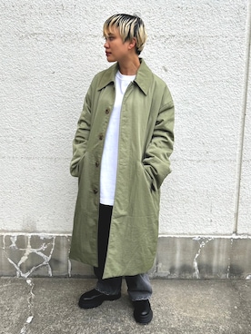 「BLACK BY MOUSSY（ブラックバイマウジー）のアイテム（ジャケット/アウター）」を使った、BLACKBYMOUSSY_staffさん（レディース・158cm）の秋コーディネート