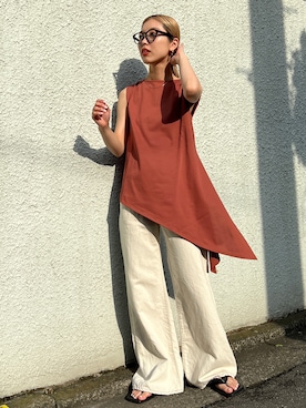 「フレアデニム」｜BLACKBYMOUSSY_staffさん（レディース・158cm）の春コーディネート