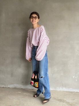 BLACKBYMOUSSY_staffさん（レディース・158cm）の冬コーディネート