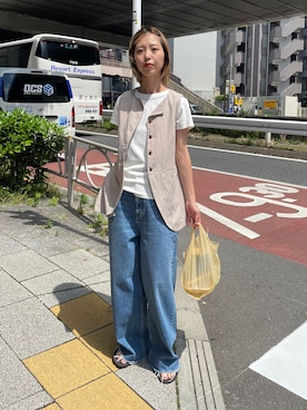 BLACKBYMOUSSY_staffさん（レディース・158cm）の夏コーディネート