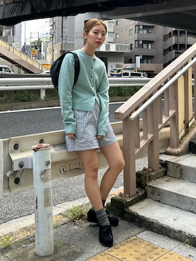 「BLACK BY MOUSSY（ブラックバイマウジー）のアイテム」を使った、BLACKBYMOUSSY_staffさん（レディース・158cm）の秋コーディネート