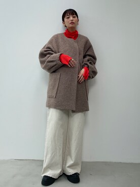 「BLACK BY MOUSSY（ブラックバイマウジー）のアイテム（その他アウター）」を使った、BLACKBYMOUSSY_staffさん（レディース・158cm）の秋コーディネート