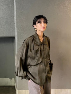 「ブラウスコーデ」｜BLACKBYMOUSSY_staffさん（レディース・158cm）の冬コーディネート