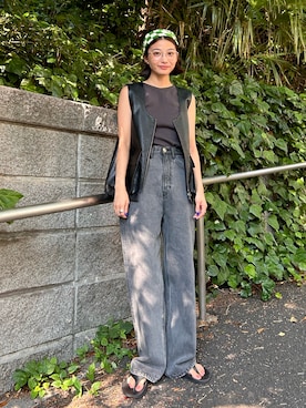 BLACKBYMOUSSY_staffさん（レディース・158cm）の夏コーディネート