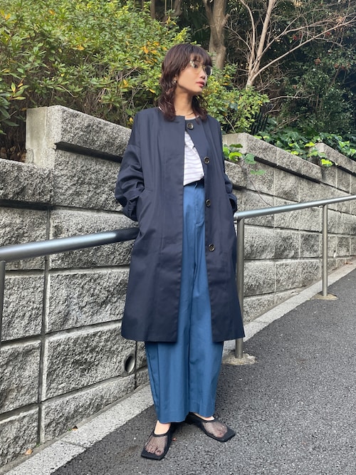 moussy BASIC トレンチコート 黒 black マウジー GYDA BLACK by moussy ブラック バイ マウジー トレンチ コート
