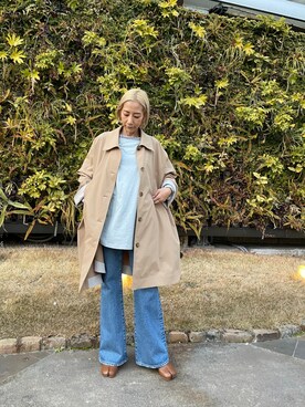 「BLACK BY MOUSSY（ブラックバイマウジー）のアイテム（その他アウター）」を使った、BLACKBYMOUSSY_staffさん（レディース・160cm）の冬コーディネート