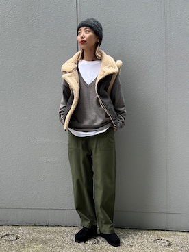 「BLACK BY MOUSSY（ブラックバイマウジー）のアイテム（ジャケット/アウター）」を使った、BLACKBYMOUSSY_staffさん（レディース・158cm）の秋コーディネート