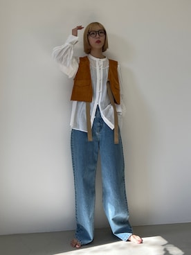 BLACKBYMOUSSY_staffさん(レディース・158cm)の冬コーディネート