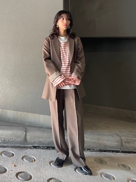 「BLACK BY MOUSSY（ブラックバイマウジー）のアイテム（ジャケット/アウター）」を使った、BLACKBYMOUSSY_staffさん（レディース・158cm）の冬コーディネート
