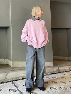 BLACKBYMOUSSY_staffさん（レディース・158cm）の冬コーディネート
