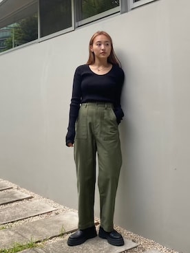 BLACKBYMOUSSY_staffさん（レディース・158cm）の秋コーディネート