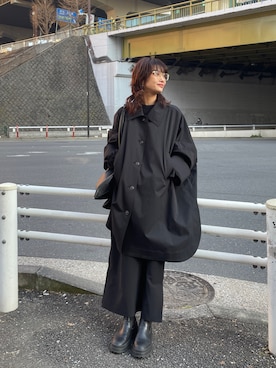 「春アウター」｜BLACKBYMOUSSY_staffさん（レディース・158cm）の冬コーディネート