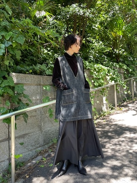 BLACKBYMOUSSY_staffさん（レディース・158cm）の夏コーディネート