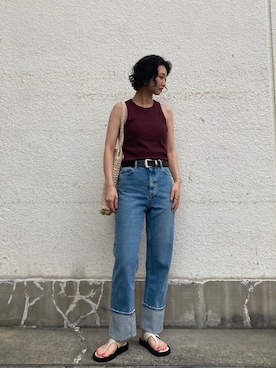 BLACKBYMOUSSY_staffさん（レディース・158cm）の夏コーディネート