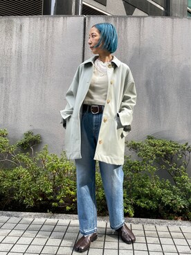 「BLACK BY MOUSSY（ブラックバイマウジー）のアイテム（その他アウター）」を使った、BLACKBYMOUSSY_staffさん（レディース・158cm）の冬コーディネート
