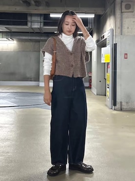 「BLACK BY MOUSSY（ブラックバイマウジー）のアイテム」を使った、BLACKBYMOUSSY_staffさん（レディース・158cm）の秋コーディネート