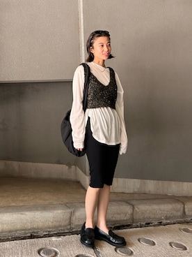 BLACKBYMOUSSY_staffさん（レディース・158cm）の夏コーディネート