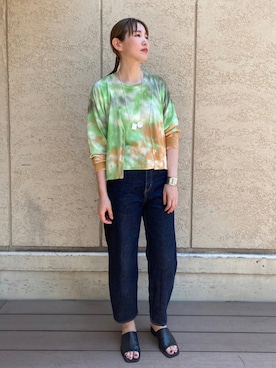 「柄」｜BLACKBYMOUSSY_staffさん（レディース・160cm）の夏コーディネート