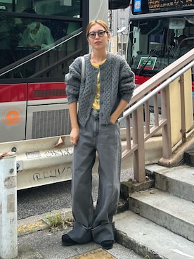 「BLACK BY MOUSSY（ブラックバイマウジー）のアイテム」を使った、BLACKBYMOUSSY_staffさん（レディース・158cm）の秋コーディネート