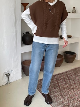 BLACKBYMOUSSY_staffさん（レディース・158cm）の秋コーディネート