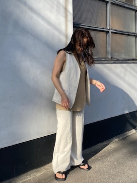 「フレアデニム」｜BLACKBYMOUSSY_staffさん（レディース・158cm）の春コーディネート