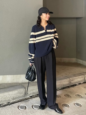 BLACKBYMOUSSY_staffさん（レディース・158cm）の冬コーディネート