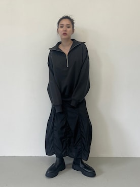 「BLACK BY MOUSSY（ブラックバイマウジー）のアイテム」を使った、BLACKBYMOUSSY_staffさん（レディース・158cm）の秋コーディネート
