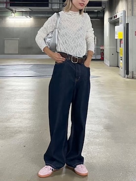 「BLACK BY MOUSSY（ブラックバイマウジー）のアイテム」を使った、BLACKBYMOUSSY_staffさん（レディース・158cm）の秋コーディネート
