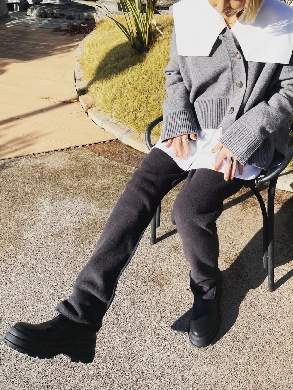 BLACK BY MOUSSY（ブラックバイマウジー）の「big collar shirt