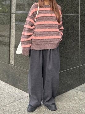 「BLACK BY MOUSSY（ブラックバイマウジー）のアイテム」を使った、BLACKBYMOUSSY_staffさん（レディース・158cm）の秋コーディネート