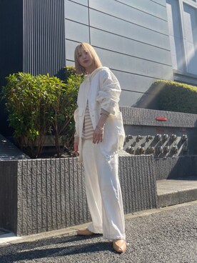 「BLACK BY MOUSSY（ブラックバイマウジー）のアイテム（その他アウター）」を使った、BLACKBYMOUSSY_staffさん（レディース・160cm）の冬コーディネート