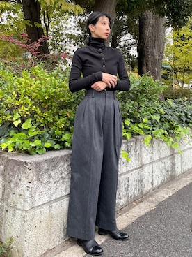 BLACKBYMOUSSY_staffさん(レディース・158cm)の冬コーディネート