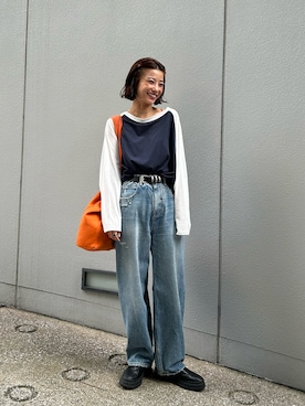 BLACKBYMOUSSY_staffさん（レディース・158cm）の夏コーディネート
