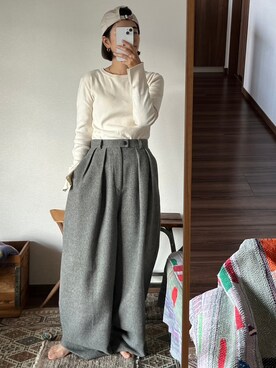 「BLACK BY MOUSSY（ブラックバイマウジー）のアイテム」を使った、BLACKBYMOUSSY_staffさん（レディース・158cm）の秋コーディネート