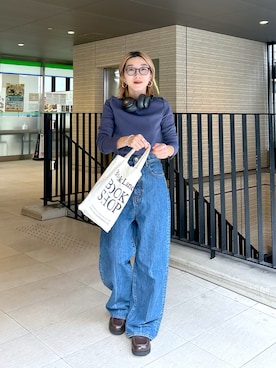 「BLACK BY MOUSSY（ブラックバイマウジー）のアイテム」を使った、BLACKBYMOUSSY_staffさん（レディース・158cm）の秋コーディネート
