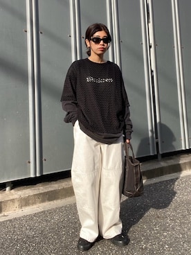 BLACKBYMOUSSY_staffさん（レディース・158cm）の冬コーディネート