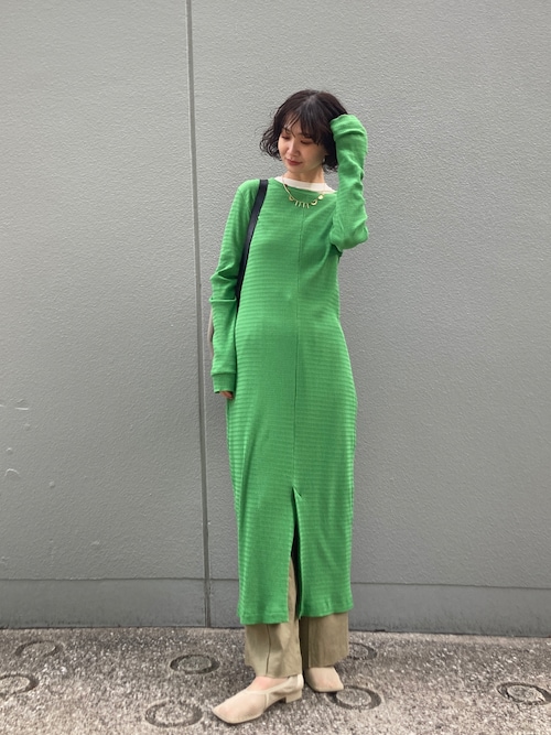 cocoon long one-piece（コクーンロングワンピース）（ワンピース 
