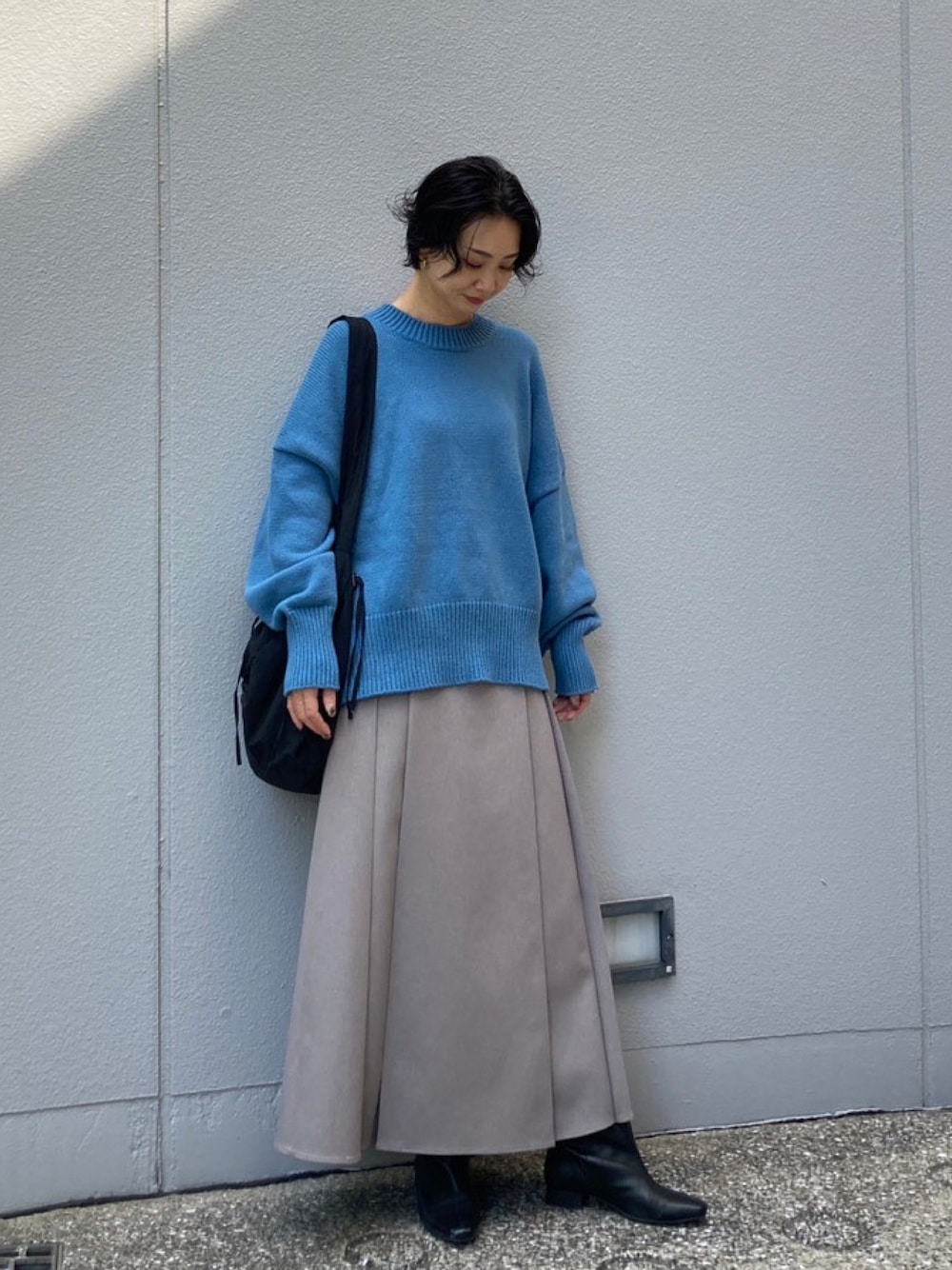 BLACK BY MOUSSY（ブラックバイマウジー）の「box pleats skirt 