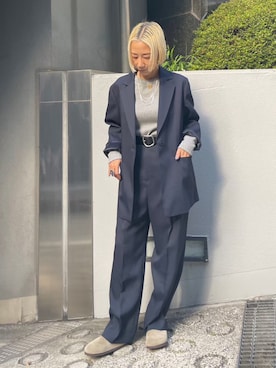 「BLACK BY MOUSSY（ブラックバイマウジー）のアイテム（ジャケット/アウター）」を使った、BLACKBYMOUSSY_staffさん（レディース・158cm）の秋コーディネート
