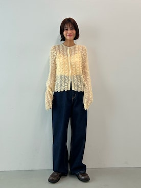 「BLACK BY MOUSSY（ブラックバイマウジー）のアイテム」を使った、BLACKBYMOUSSY_staffさん（レディース・158cm）の秋コーディネート