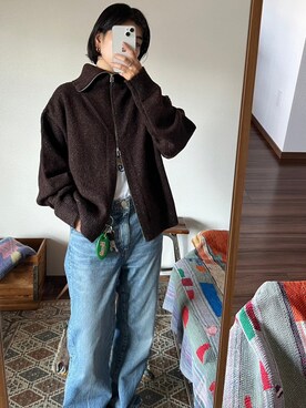 「BLACK BY MOUSSY（ブラックバイマウジー）のアイテム」を使った、BLACKBYMOUSSY_staffさん（レディース・158cm）の秋コーディネート