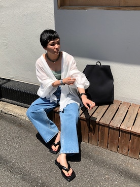 BLACKBYMOUSSY_staffさん（レディース・158cm）の春コーディネート