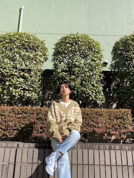 「カウチンセーター」｜BLACKBYMOUSSY_staffさん（レディース・160cm）の秋コーディネート