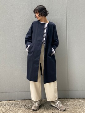「BLACK BY MOUSSY（ブラックバイマウジー）のアイテム（その他アウター）」を使った、BLACKBYMOUSSY_staffさん（レディース・158cm）の冬コーディネート
