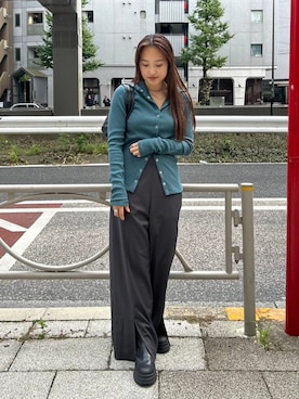 「BLACK BY MOUSSY（ブラックバイマウジー）のアイテム」を使った、BLACKBYMOUSSY_staffさん（レディース・158cm）の秋コーディネート